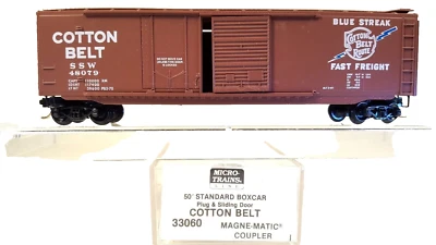 N Micro-Trains MTL 33060 50' Std Box Car Plug&Slide Door Cott Belt 48079 - Image 1 of 3