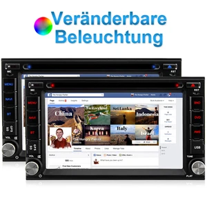2GB RAM Android 7.1 Doppel 2 Din NAVI GPS Autoradio 32GB ROM BT USB MP3 Wlan DAB - Bild 1 von 6