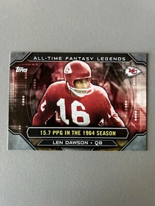 2015 Topps - All-Time Fantasy Legends #ATFL-LD Len Dawson - Picture 1 of 2