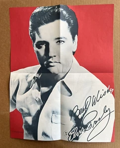 Elvis Poster Best Wishes Red Black White - Picture 1 of 8