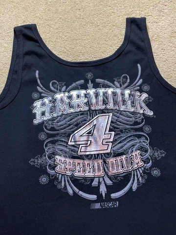 Chase Authentics Speed Diva Tank Top Nascar Driver #4 Kevin Harvick Women's L Cover