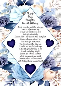 NEW DESIGN To My Dear Daughter On Her Birthday A5 Card for Her Birthday Love - Picture 1 of 2