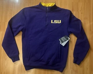 Colosseum Purple LSU Tigers Tortugas Logo Quarter-Zip Pullover Jacket Small - Picture 1 of 9