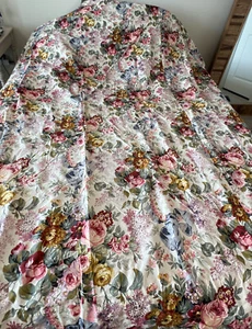 Ralph Lauren Allison Curtain Panel Cotton READ Use For fabric Cottage Flaw - Picture 1 of 5