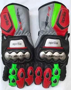 Guantes de cuero para moto Aprilia RSV4, guantes de moto para MotoGP XS-4XL - Imagen 1 de 2