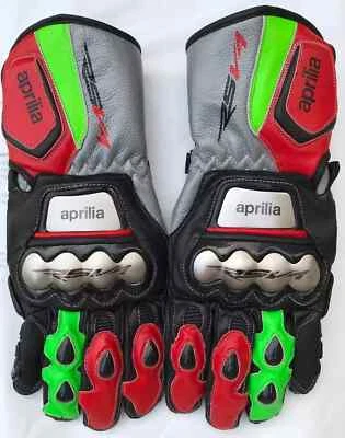Guantes de cuero para moto Aprilia RSV4, guantes de moto para MotoGP XS-4XL - Imagen 1 de 2