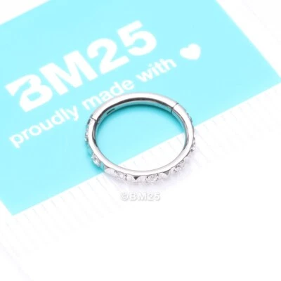 金字塔镶嵌多宝石闪耀几何无缝点击环 — 第 1/4 张图片