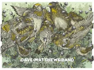 Dave Matthews Band 2016 Poster - Maryland Heights MO - Erica Williams Signed & # - Picture 1 of 1