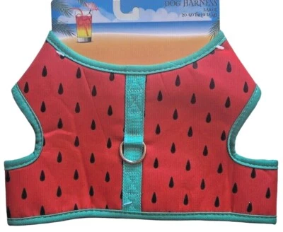  Red & Green Summer Time Watermelon Puppy/Dog Harness, Size Large - Image 1 of 2