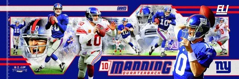 Eli Manning New York Giants Quarterback Photoramic #1010 Cover
