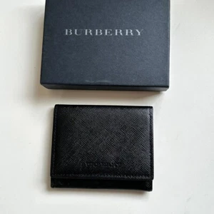 Hermoso estuche para monedas de cuero auténtico BURBERRY Nova Check - Imagen 1 de 8