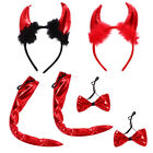 2 Sets Devil Headband Animal Three-Piece Halloween Costume Accessories Prom