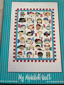 Amy Bradley ABC's Quilt Block Pattern Applique Children Kids 3+ Yards of Fabric - Picture 1 of 19