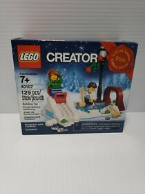 New LEGO Winter Skating Scene 40107 Limited Edition 2014 Holiday Promotional Set