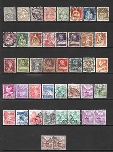 SUIZA PRECIOSA VARIOS USADOS CLÁSICOS NÚMEROS 1862 a 1948 - Imagen 1 de 2