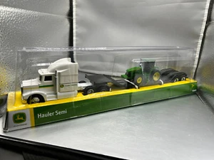 John Deere 1:64 White Hauler Semi Set with Semi Truck, Trailer & Farm Tractor - Picture 1 of 3