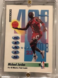 Michael Jordan 1991-92 Skybox #307 Chicago Bulls - Imagen 1 de 2