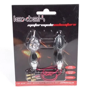 MINI INDICADORES LED Lente Transparente E PAR MARCADO Moto Scooter Par - Imagen 1 de 4
