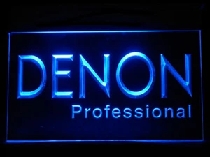 J237B Denon Home Audio Theater For Recording Studio Display Light Neon Sign - Picture 1 of 4