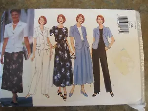 Butterick 4827 NEW UNCUT SEW pattern MISSES Jacket Skirt Pants OOP 1997 Sz L XL - Picture 1 of 1