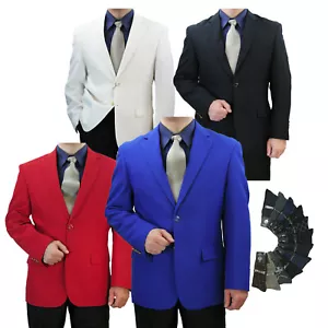 Sharp Hand Tailored Regular-Fit Men's Blazer w/1 Pair of Socks, Size 36S-62L - Picture 1 of 5