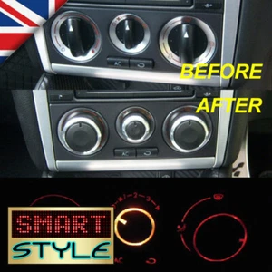 SmartStyle Aluminium Heater Knobs Buttons Set-VW Golf MK4/Polo 6N2/Passat/Bora… - Picture 1 of 4