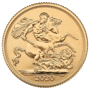 2020 Gold Sovereign, Queen Elizabeth II, 22 carat gold full sovereign. - Picture 1 of 3