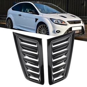 Para Ford Focus RS MK2 capó ranuras de ventilación salida de aire negro - Imagen 1 de 11