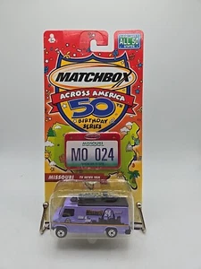 MATCHBOX ACROSS AMERICA 50TH BIRTHDAY #24 MISSOURI TV NEWS VAN (Bin#4) - Picture 1 of 2