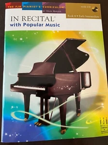 In Recital With Popular Music Bk. 4 Early Intermediate Piano & Vocal with CD - Picture 1 of 3