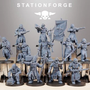 Royal Guard Templars - Stationforge Miniaturen - 12 Figuren Set - 28mm Tabletop - Bild 1 von 7