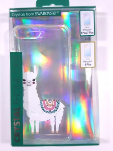 Crystal Phone Case for iPhone 6/7/8 Plus with Alpaca with Swarovski Crystals - Picture 1 of 2