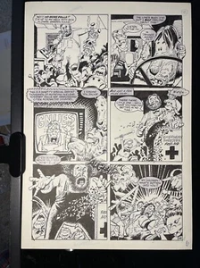 Comic Buch Kunst NACHT DER LEBENDEN PUPPEN Chucky Kinderspiel Vintage Storyboard MT - Bild 1 von 4