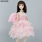Pink Angel Wing Lace Fashion Doll Clothes For 11.5' Doll Dress Gown Outfits 1/6