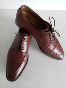 Santoni Made in Italy Brown Leather Shoes Size 10.5 D - Picture 1 of 11