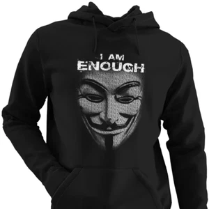 Anonyme Maske I Am Enough Hoodie Freiheit über Angst Vendetta Anarchy Liberty UK - Bild 1 von 8