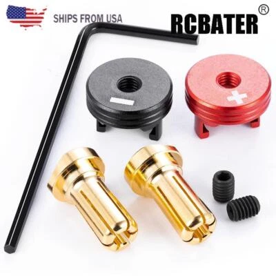 RCBATER Heatsink 4mnm/5mm Brass Banana Bullet Plug For RC Car Battery Connector - Image 1 of 4