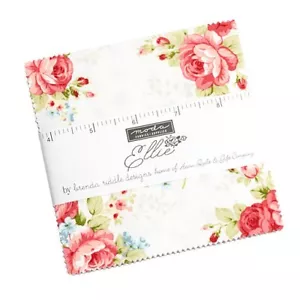 Charm Pack "Ellie" Blumen traditionell Patchwork Stoff Moda, 42 Scraps à 12,7cm - Bild 1 von 3