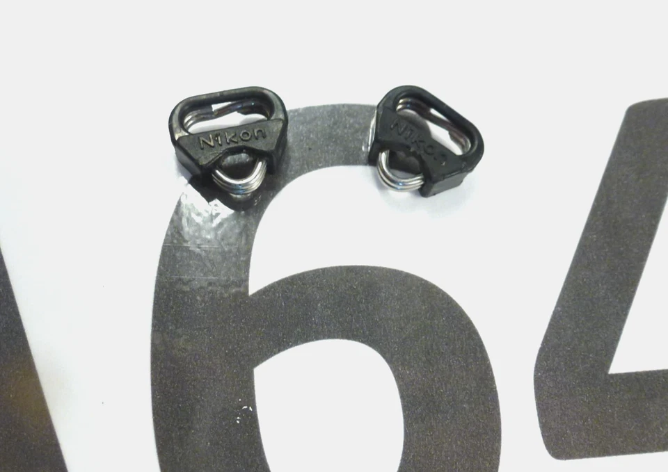 2 x Nikon Triangle Camera Strap Lug Rings & Inserts fits F3, FM3A, FM2N FE2 refm - Image 1 of 1