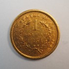 1851     $1  ONE  DOLLAR LIBERTY HEAD GOLD  COIN   NICE    FREE SHIPP  C3128