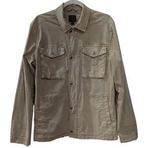 Lucky Brand Type L-54C Twill Utility Jacket Men's M Tan Textured - Picture 1 of 8