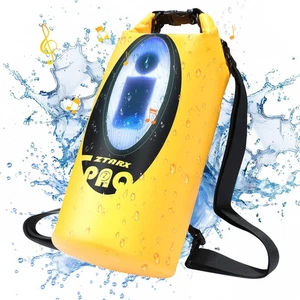 Zaino Altoparlante Solare Secco 10L LED IP66 Impermeabile Galleggiante per Campeggio Kayak - Foto 1 di 11