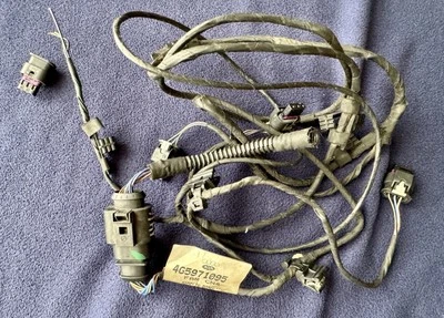 2012-2015 Audi A6 Front Bumper Parking sensor Wiring Harness 4G5971095 AS IS - Image 1 of 4