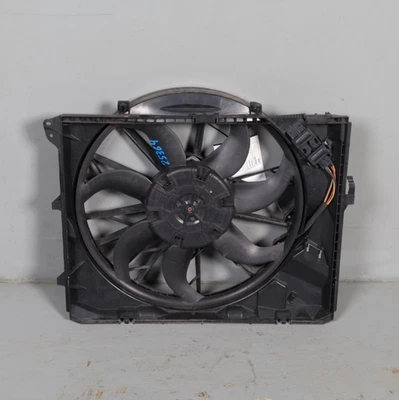 2007-2013 BMW 128i 328i N52 Radiator Cooling Fan w/Shroud 17427562080 OEM Used - Image 1 of 4