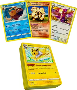 Pokemon TCG - 50 Card Assorted Lot from Every Series, 50 Cards + 3 Rare Cards... - Picture 1 of 12