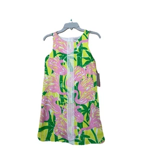 Lilly Pulitzer Dress Girl’s L (10-12) Flamingos 20th Anniversary Target Floral - Picture 1 of 7