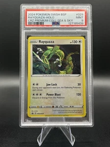 Pokemon TCG: SWSH Black Star Promos Rayquaza SWSH 029 Promo PSA 9 - Picture 1 of 2