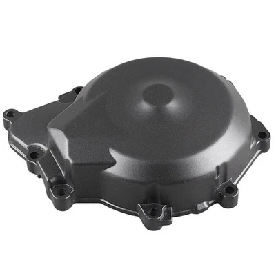 Cubierta del cárter del estator del motor izquierdo negro aluminio apto para Yamaha YZF R6 2006-2011 07 Foto 1 de 2
