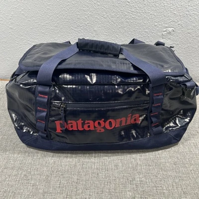 Patagonia Black Hole Duffel 40L Shiny Gloss Navy 49338 Discontinued Red Luggage - Image 1 of 4