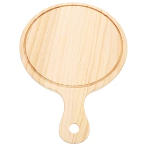 10 Inch Natural Wooden Pizza Peel Charcuterie Board Pizza Spatula Paddle for - Picture 1 of 12